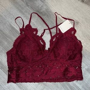 Anemone Bralette (S-L) Garnet NWT! SALE ✨